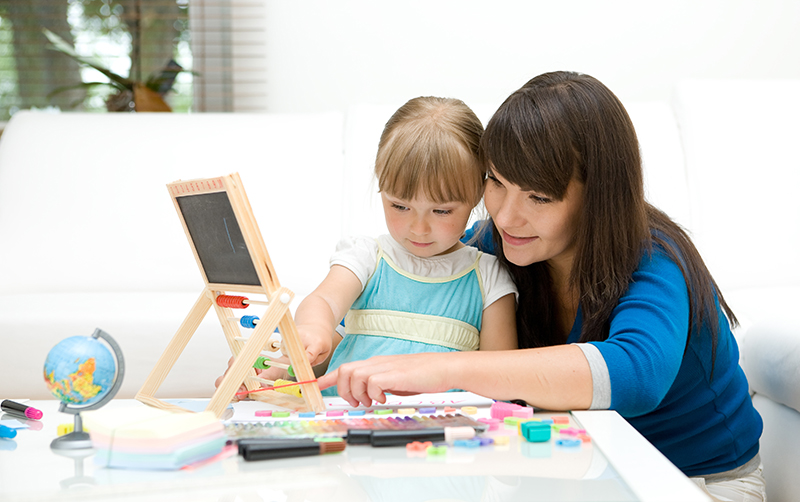 Child and Teacher